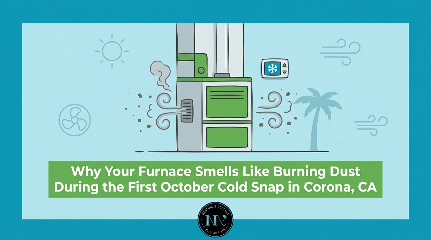 Why Your Furnace Smells Like Burning Dust During the First October Cold Snap in Corona, CA — featured image